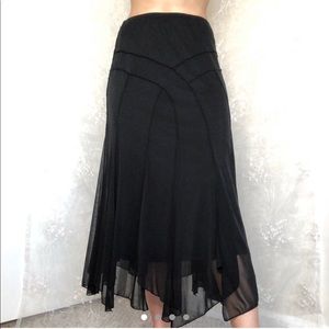 NWT y2k witchy black asymmetrical maxi skirt 🕷